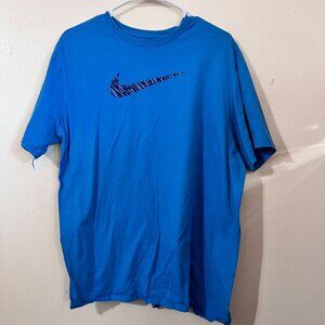 Nike men's t shirt size XL blue